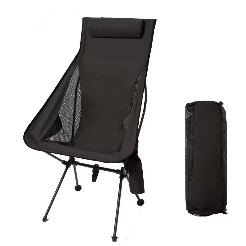 WESTTUNE Portable Folding Camping Chair with Headrest – Lightweight Aluminum Outdoor Chair